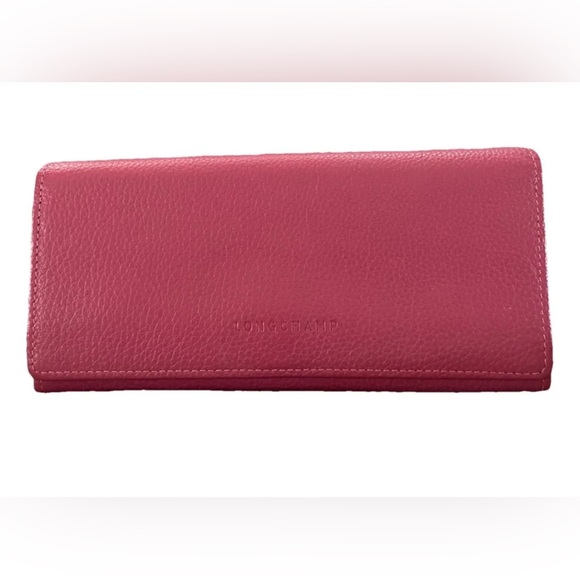 Longchamp Le Foulonne Continental Leather Wallet